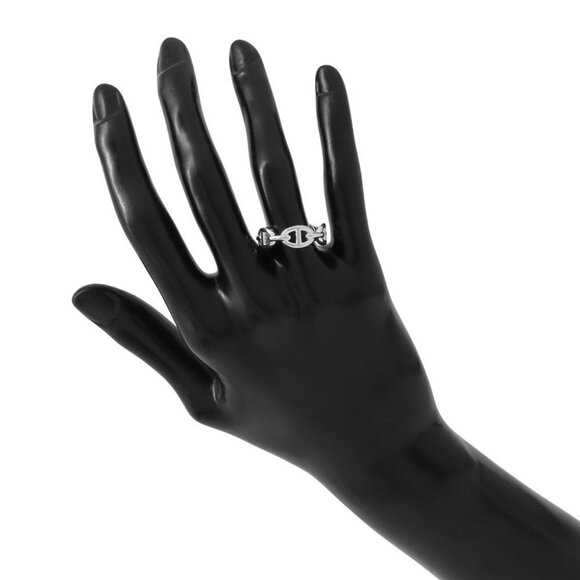 HERMES Chaine d'Ancre Anchene Ring Size PM/54/#14 SV925 - Picture 8 of 9